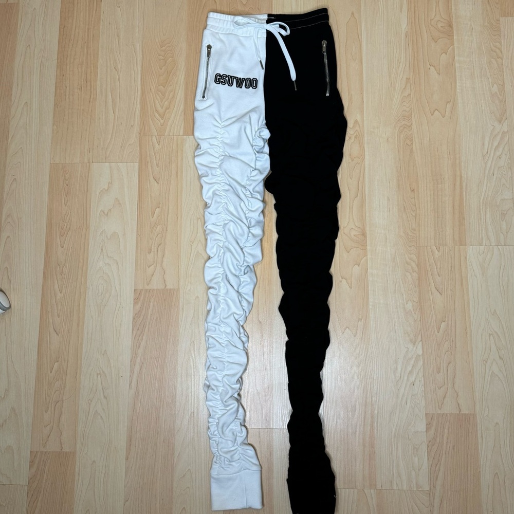 Ruched leggings - duo tone